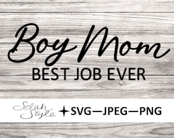 Boy Mom Digital Download, svg, png, jpeg