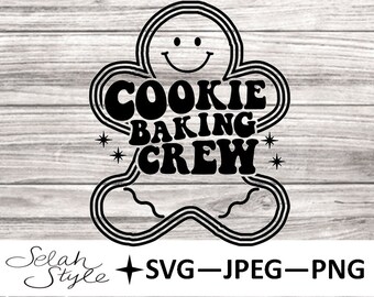 Cookie Baking Crew Digital Download SVG, JPEG, PNG