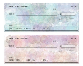 LOA- Printable Blank Checks (Color Edition)