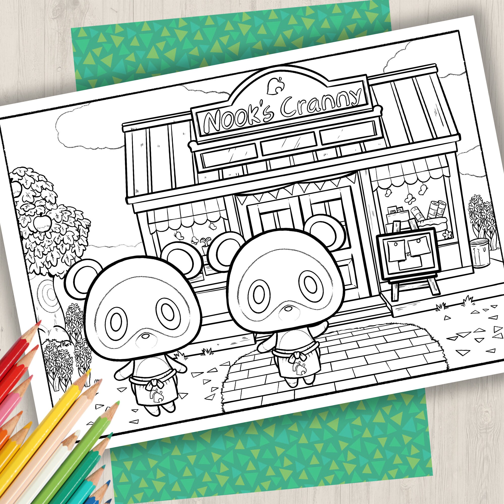 10 Adorable Animal Crossing Coloring Pages Timmy and Tommy