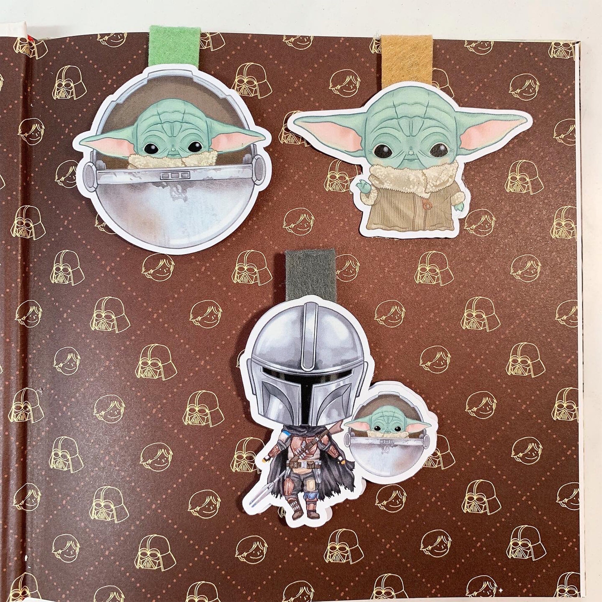 Star Wars Bookmark Inspired Mandalorian Baby Yoda Etsy