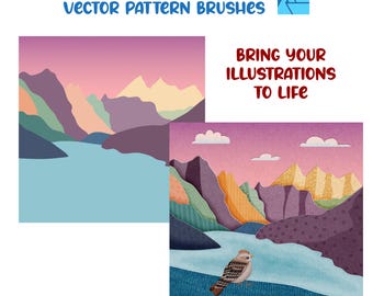 Affinity Designer Vector Brush Set | Volume 1 | Patterns and Textures | 30 Brushes | Vector Brushes not Raster | Digital Painting