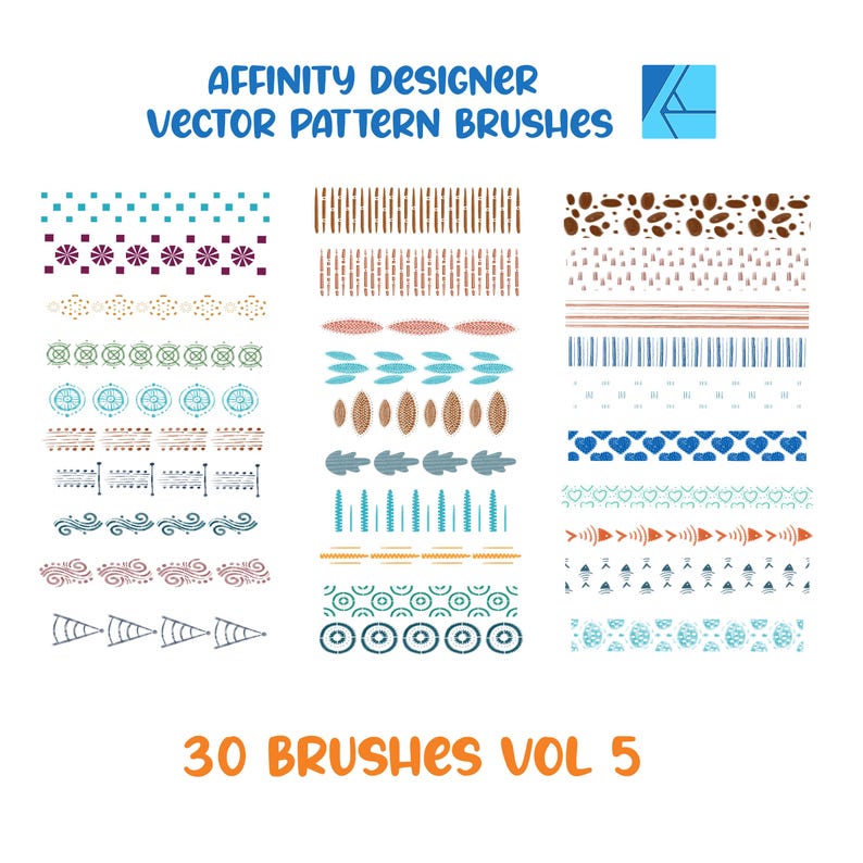 Affinity Designer Vector Brushes: Patterns and Textures (digital ...