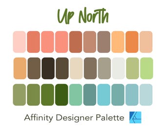 Affinity Designer Color Palette Bundle | Meadow Sunset | Color Swatches ...