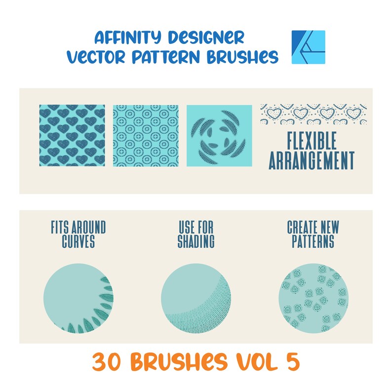 Affinity Designer Vector Brushes: Patterns and Textures (digital ...