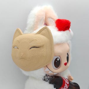 Handcrafted Sakura Mask for Labubu – Custom Fit Mask Toy Accessory