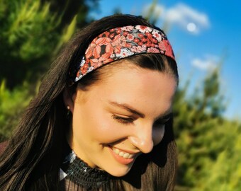 Headbands for Women Wide Hair Band Floral Style Boho Print Stretchy Comfortable Non Slip