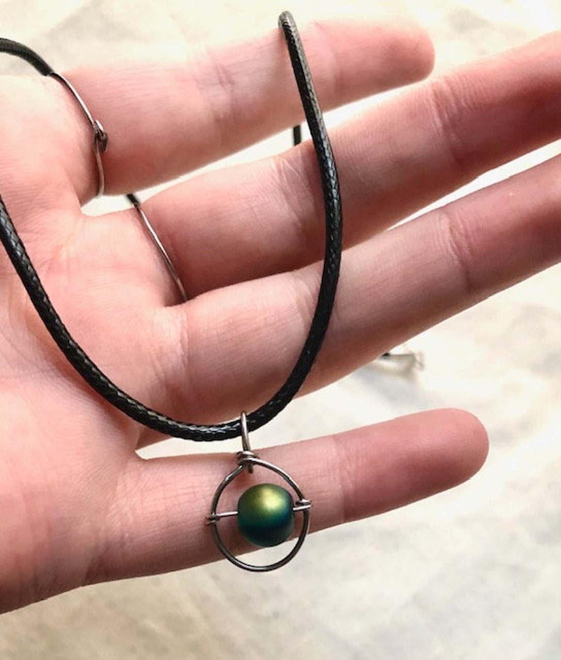 Fidget Bead Necklacefidget Spinner Necklaceanti Anxiety Etsy