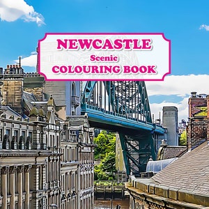 Newcastle upon Tyne Scenic Colouring Book