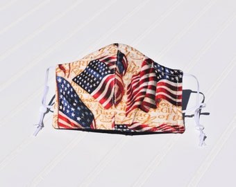 Children's USA Flag Face Mask