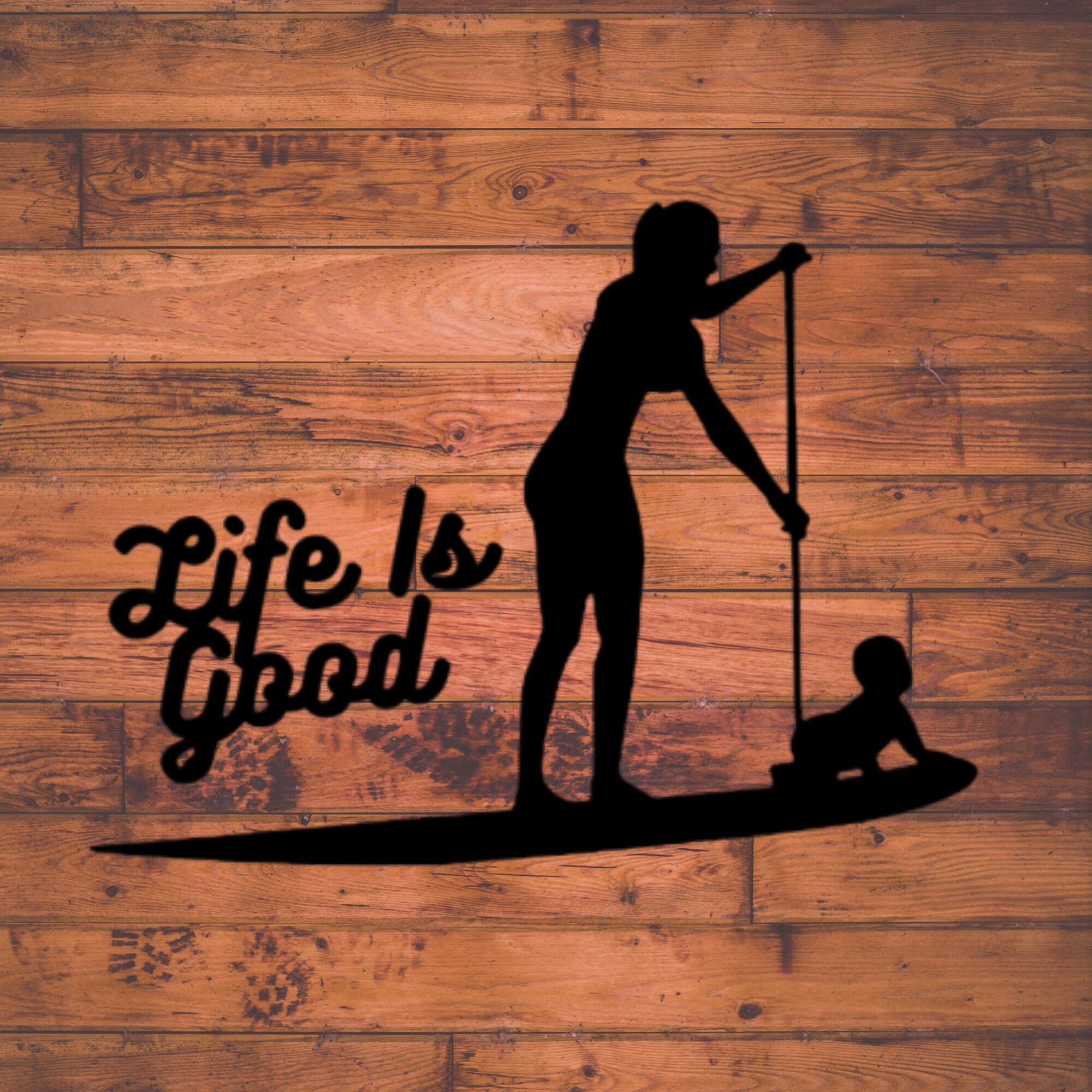 Life is good decal / paddle boarding decal / baby on board Etsy