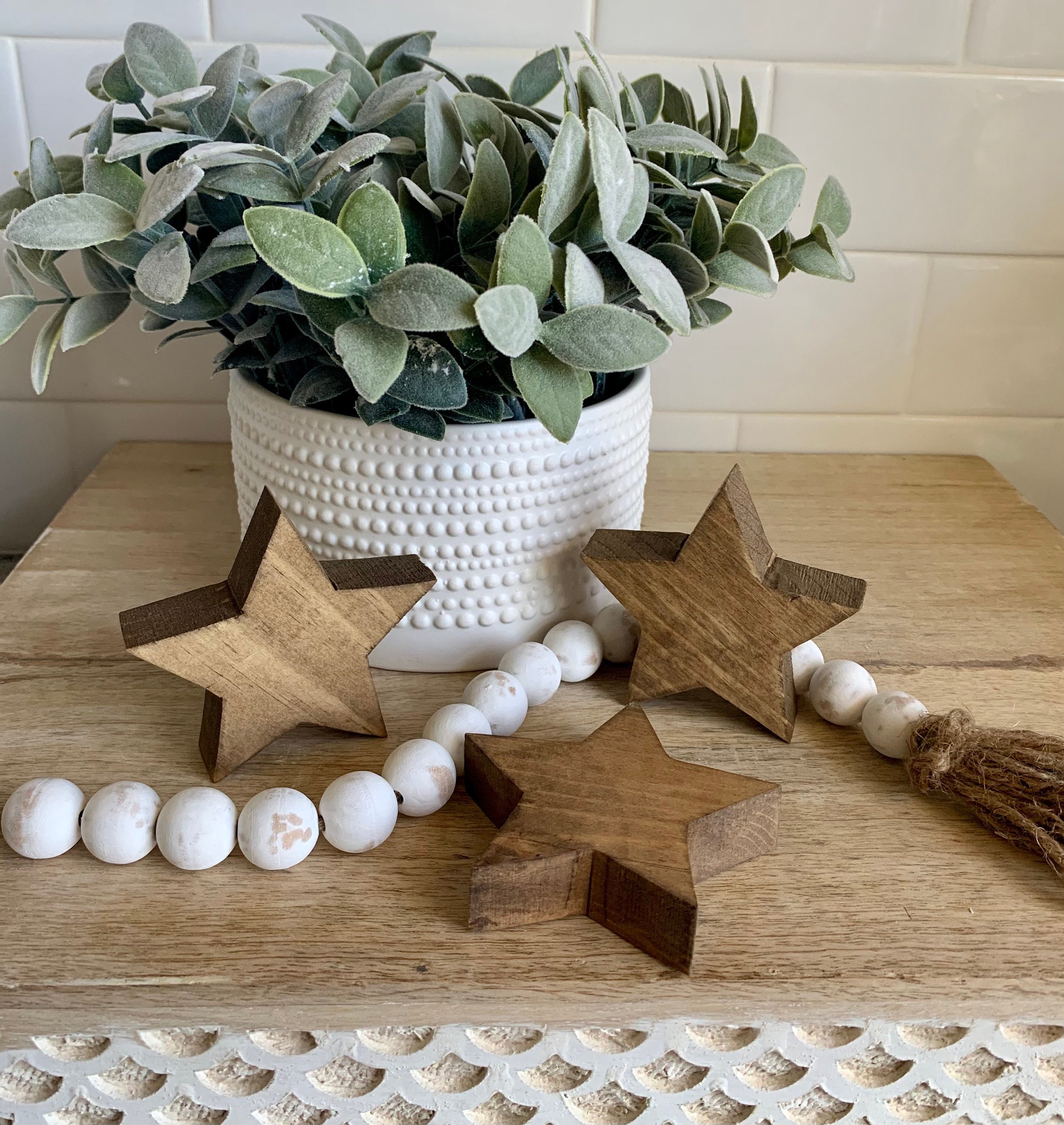 Estrellas de madera / Decoración estrella / Decoración de la | Etsy