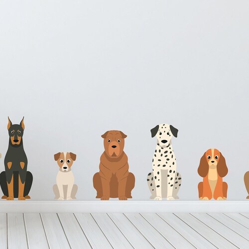 Dog Paw Wall Decal Dog Wall Decals Pet Shop Wall Decor Etsy