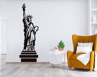 Statue Of Liberty Wall Decal Vinyl Sticker Statue Liberty New York Wall Decal Vinyl Sticker USA Decal Home Decor Living Room Office 582ES