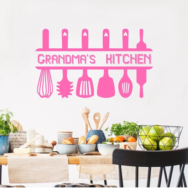 Kitchen Wall Decal Etsy