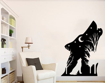 Wolf Girl Wall Decal Wolf Dog Animals Anime Wall Decal Wolf - Etsy