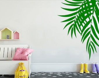 Palm Tree Wall Decal, Palm Trees Vinyl Sticker, Palm Leaf Decor, Tree Decal, Tropical Wall Décor, Living Room Decal, Home decoration 734ES