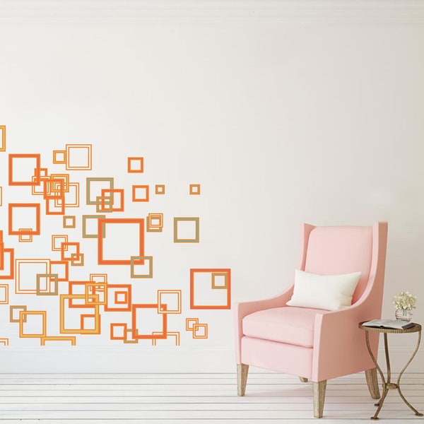 Geometric Wall Decal Etsy