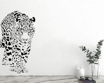Leopard Wild Animal Wall Art Stickers Mural Decal Kids Bedroom Home Decor EV17 