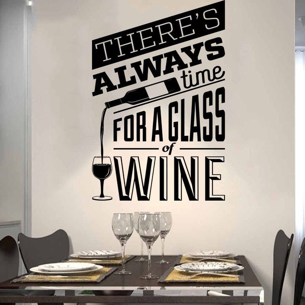 Wine Wall Decal Etsy