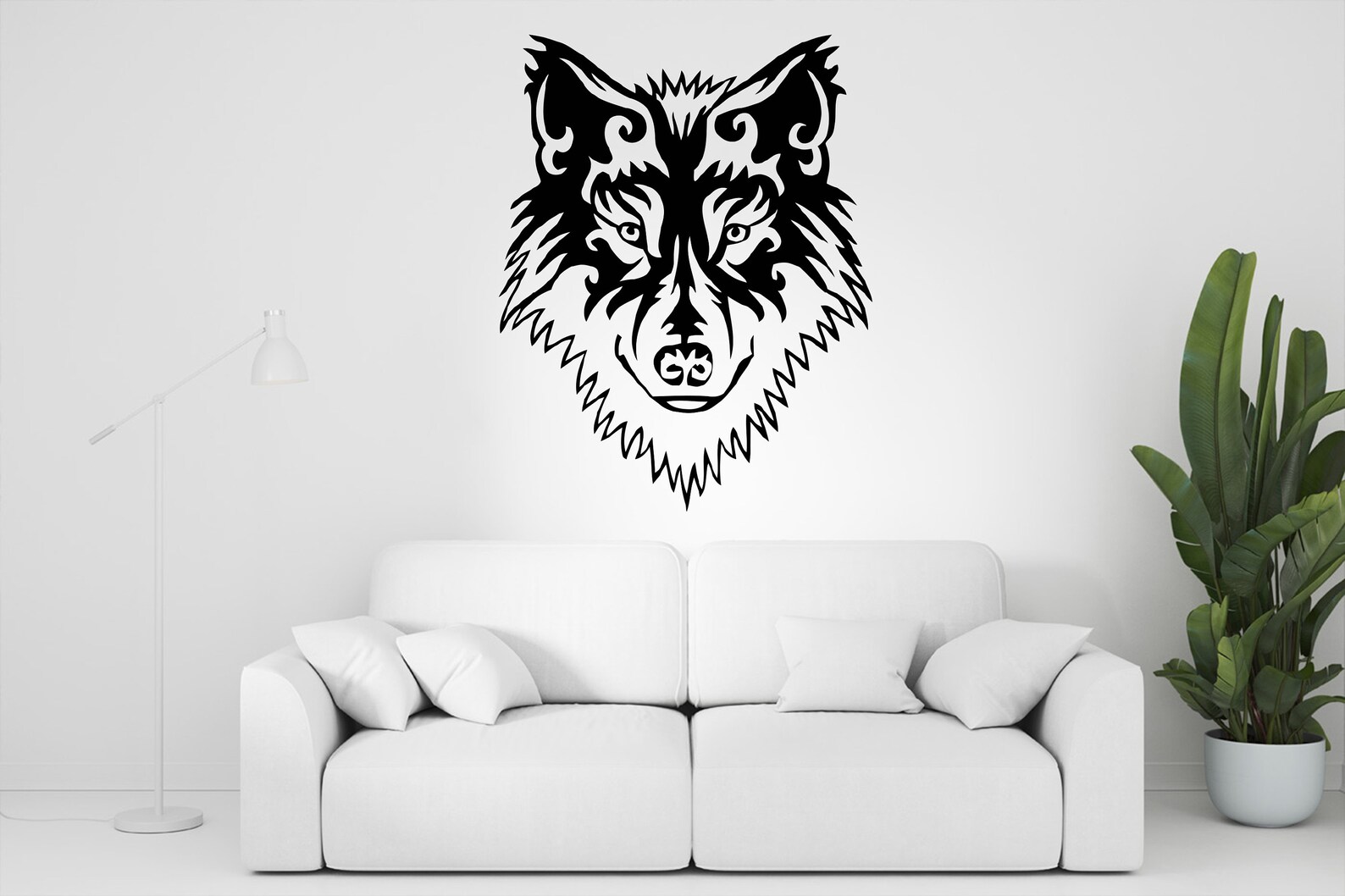 Wolf wall decals Wolf Wall Art Mural Sticker Animals Wall Etsy