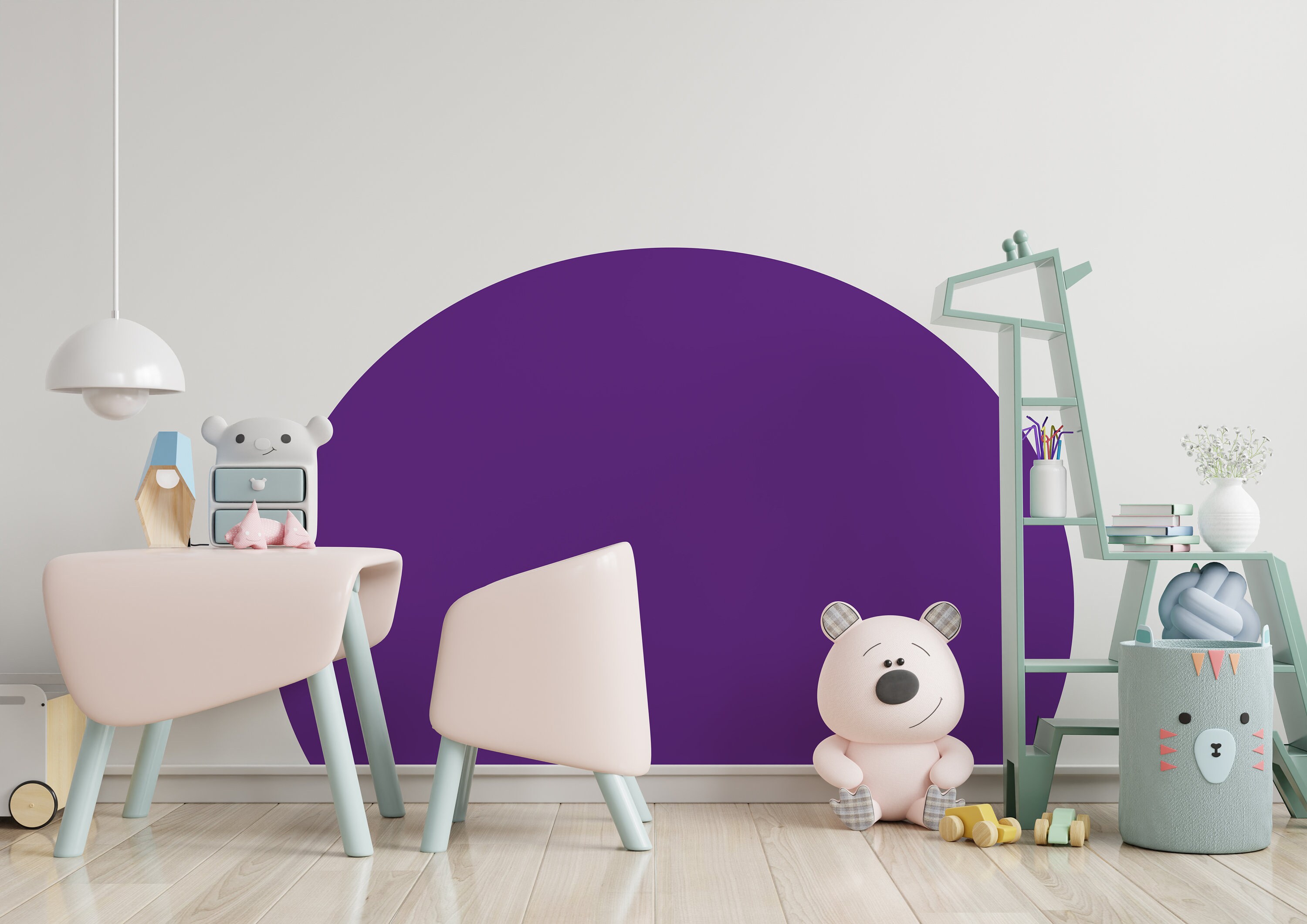 Bed Arch Sticker Boho Wall Decal Color Block Wall Paper Etsy