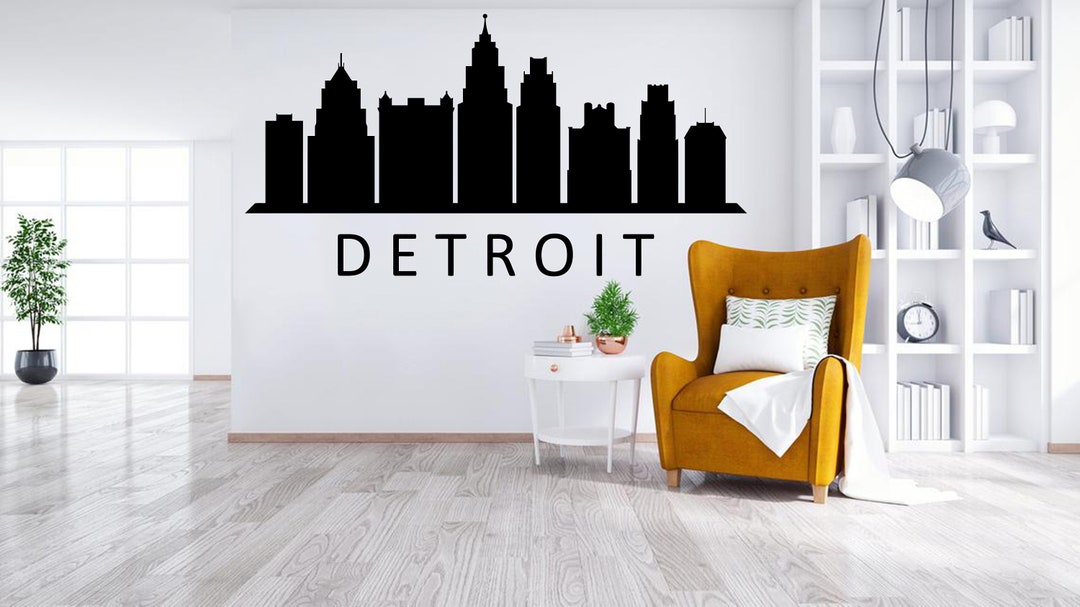 Barcelona Skyline Wandaufkleber - Schwarz Vinyl Stadt-Silhouette