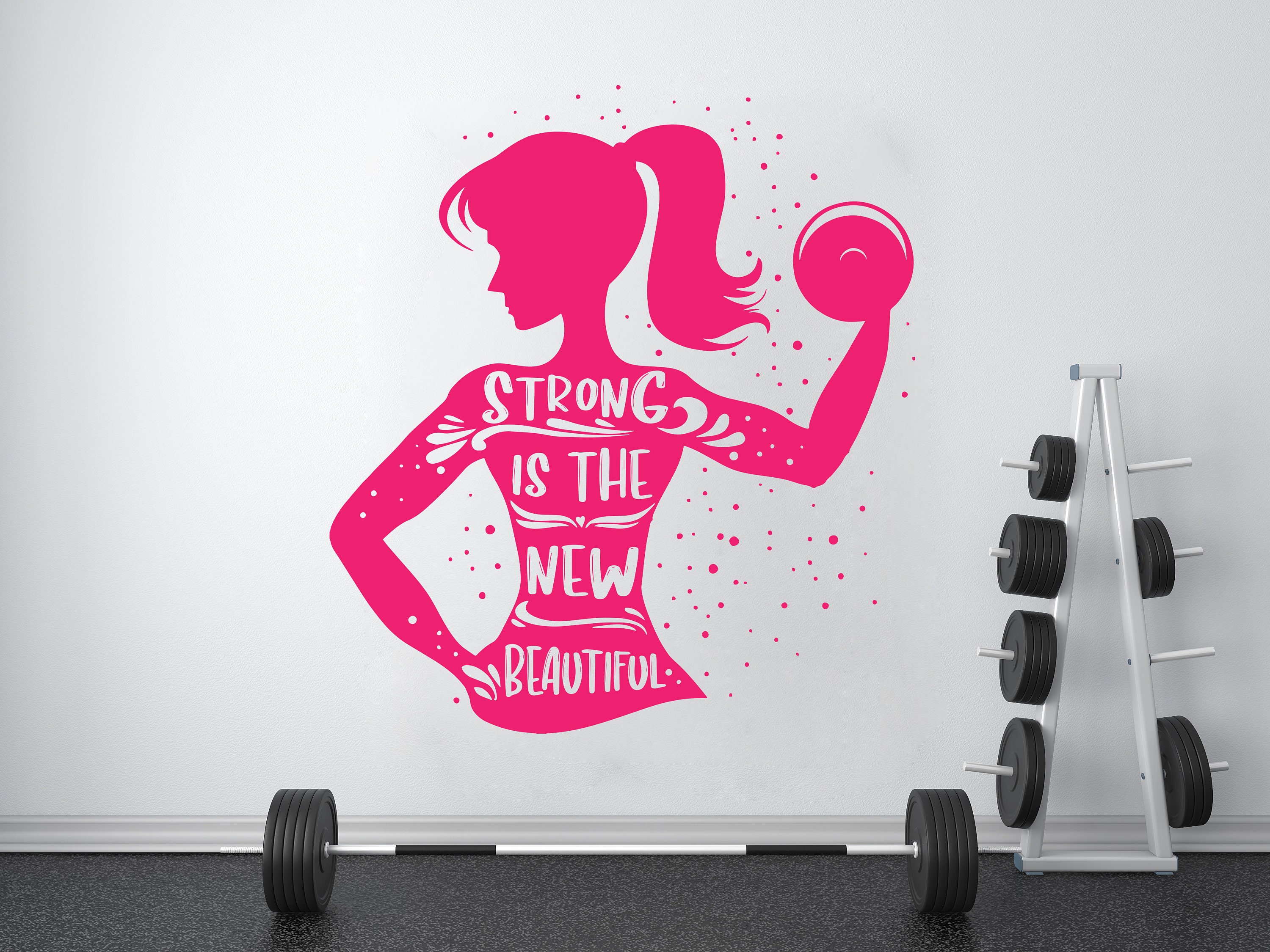 Gym Wall Decal Custom Fitness Decor Workout Art Vinyl Gorilla Etsy UK