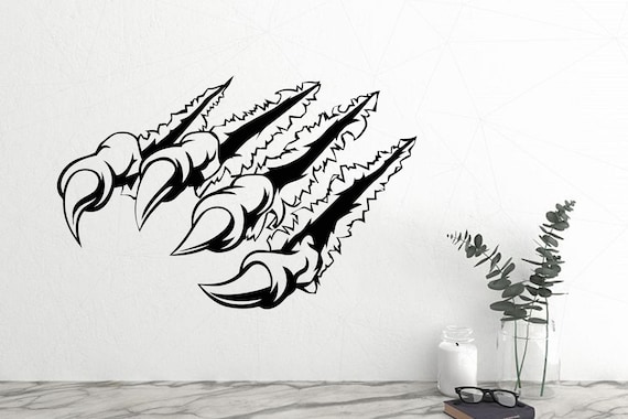 Tiger Claw mur décalque Tiger Claw Wall Art Animals Claw Wall