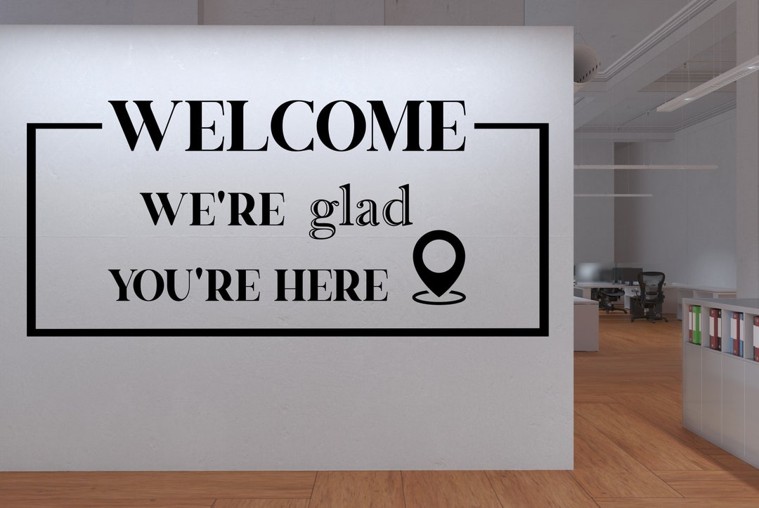 Sign Entrance Office Wall Decal, Decal, Office Wall Art