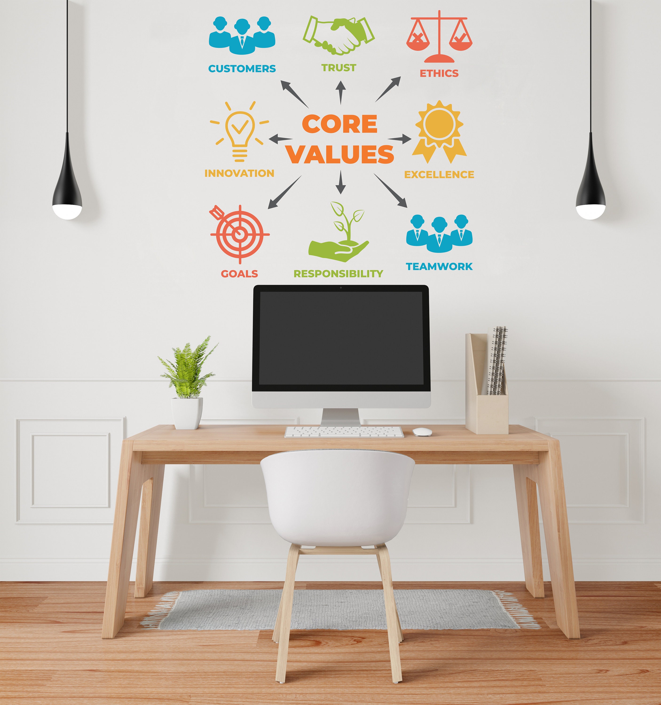 Teamwork Values Office Decor - Kuarki - Lifestyle Solutions