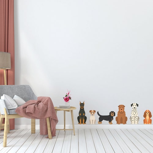 Dog Wall Decals Grooming Wall Decor Veterinary Decals Pet Etsy