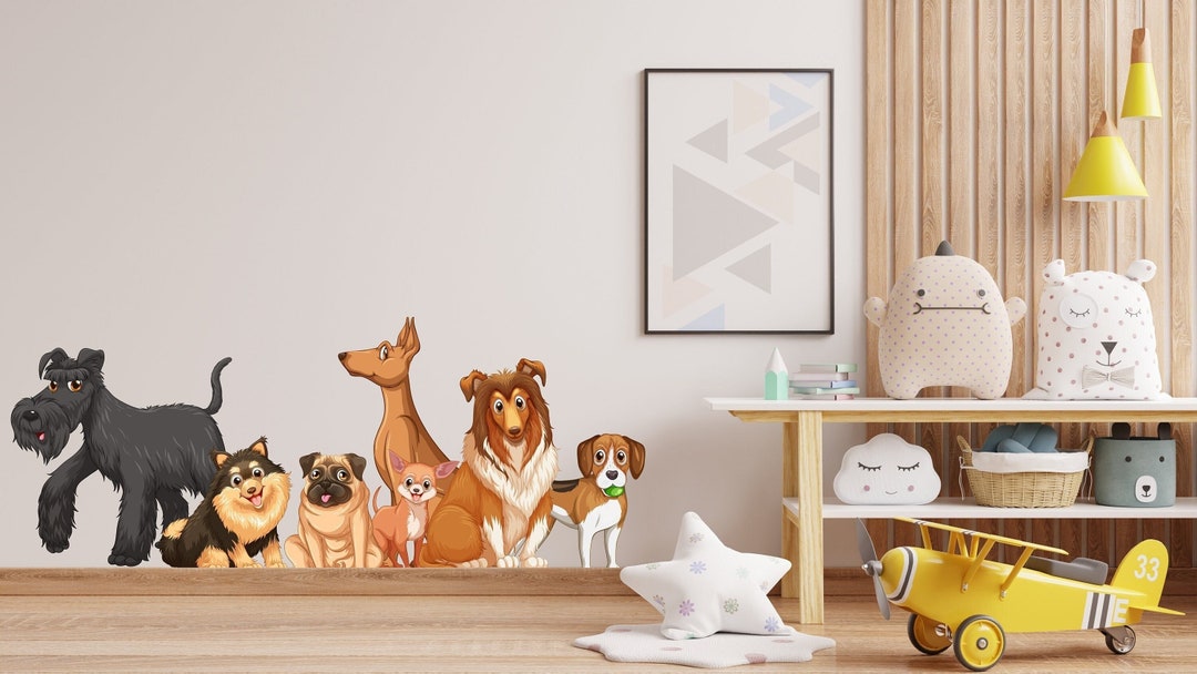 Dog Wall Decals, Grooming Wall Decor, Veterinary Decals, Pet Lover Gift