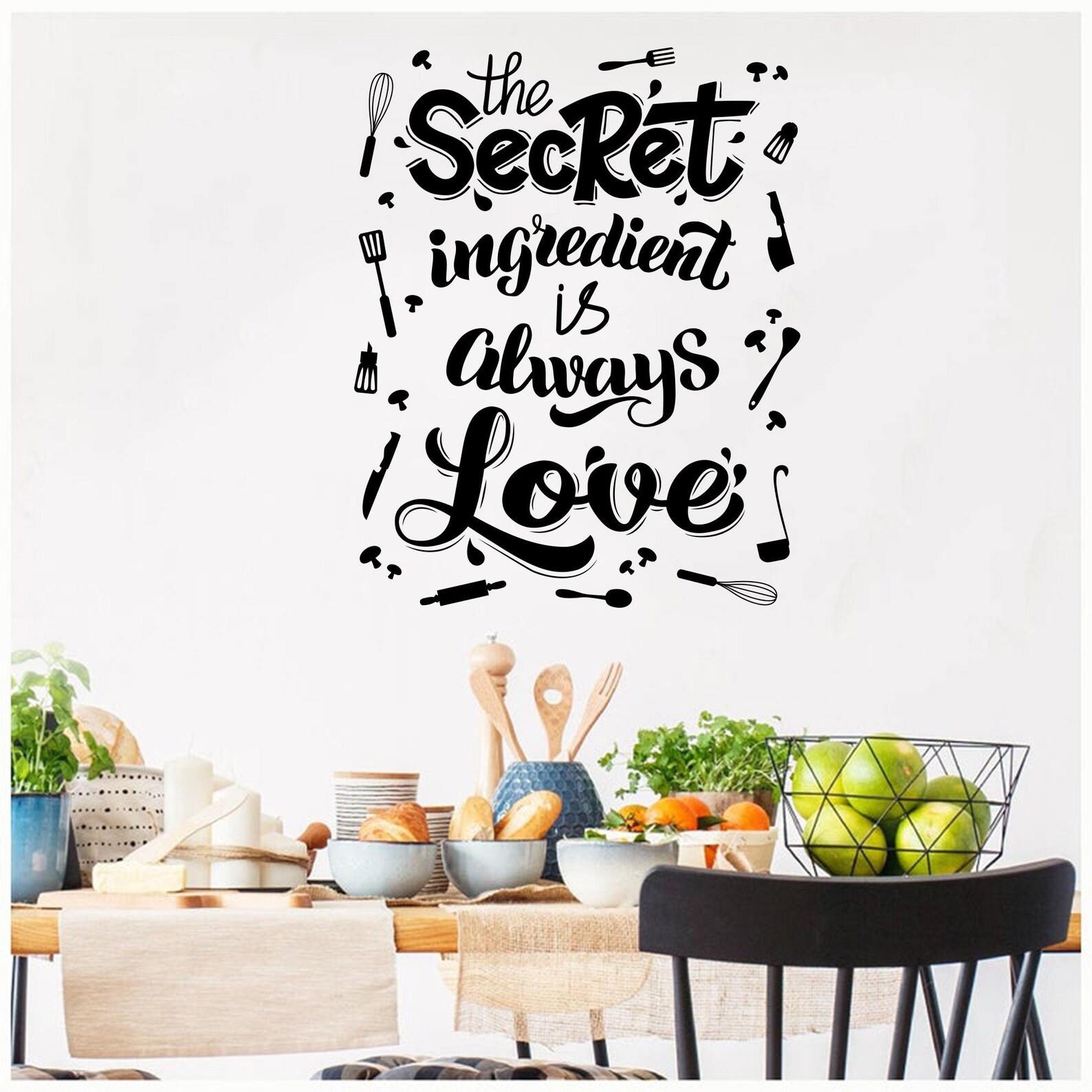 Kitchen Wall Decal Food Wall Decal Kitchen Vinyl Decal Bar Etsy UK