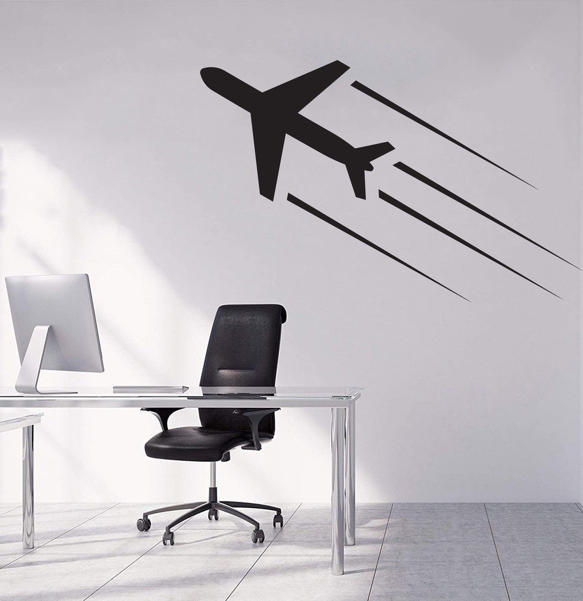 Airplane Wall Decal Airplane Decor Airplane Sticker Etsy