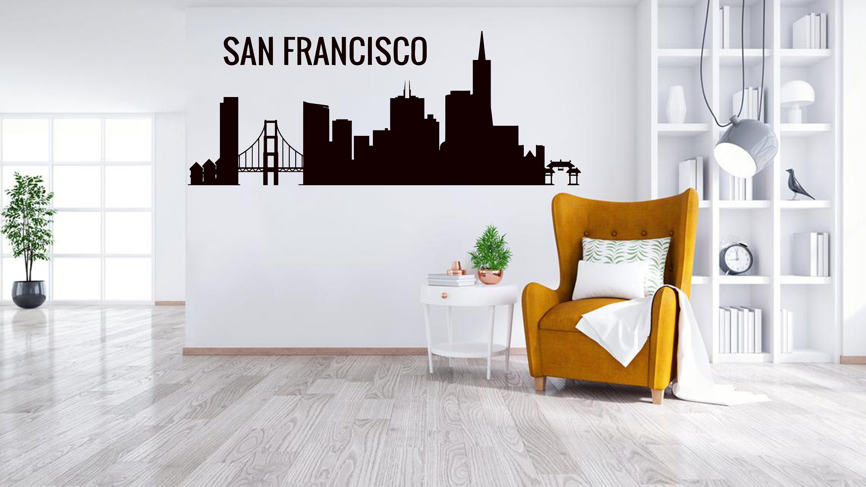 San Francisco Aufkleber Set A5 - Vinyl Sticker Für Laptop & Gepäck USA Motive