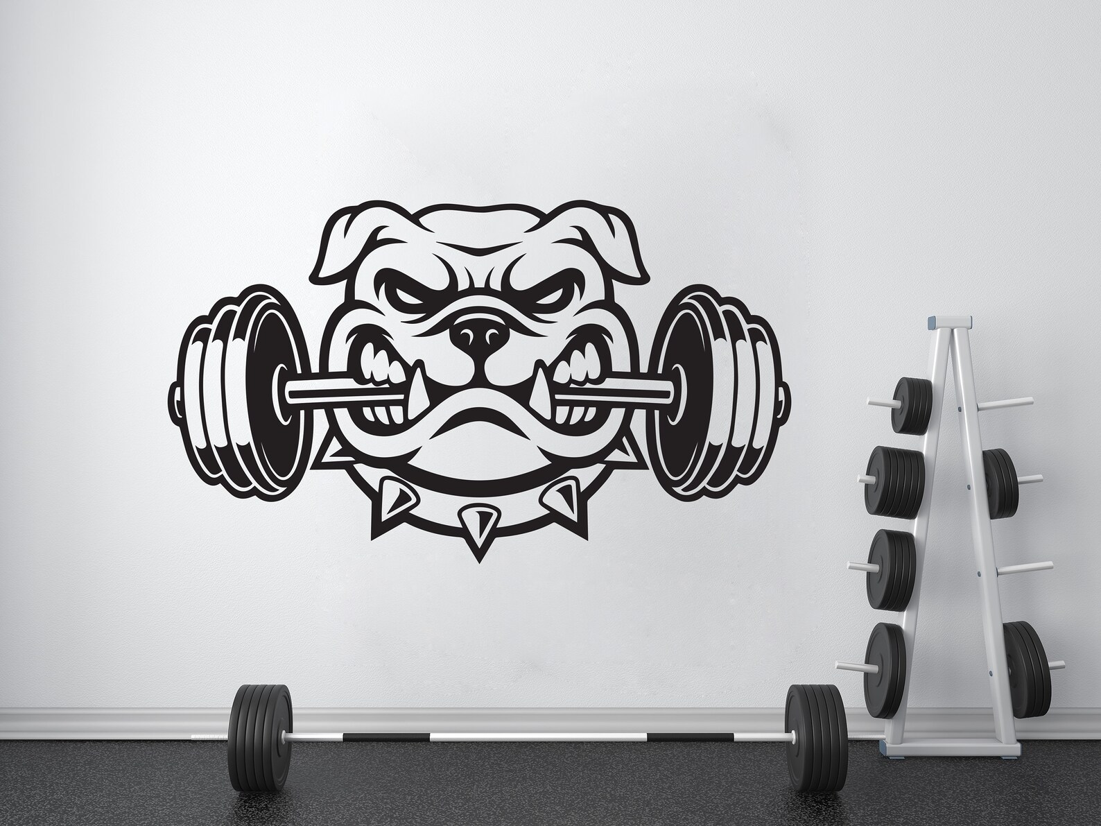 Gym Wall Decal Custom Fitness Decor Workout Art Vinyl Gorilla Etsy