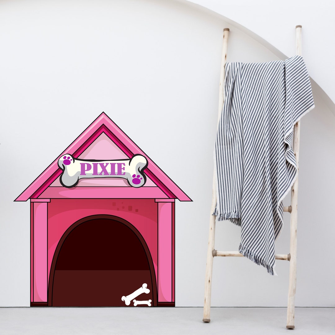 Dog House Wall Vinyl Decal Dog Wall Decals Grooming Wall Etsy