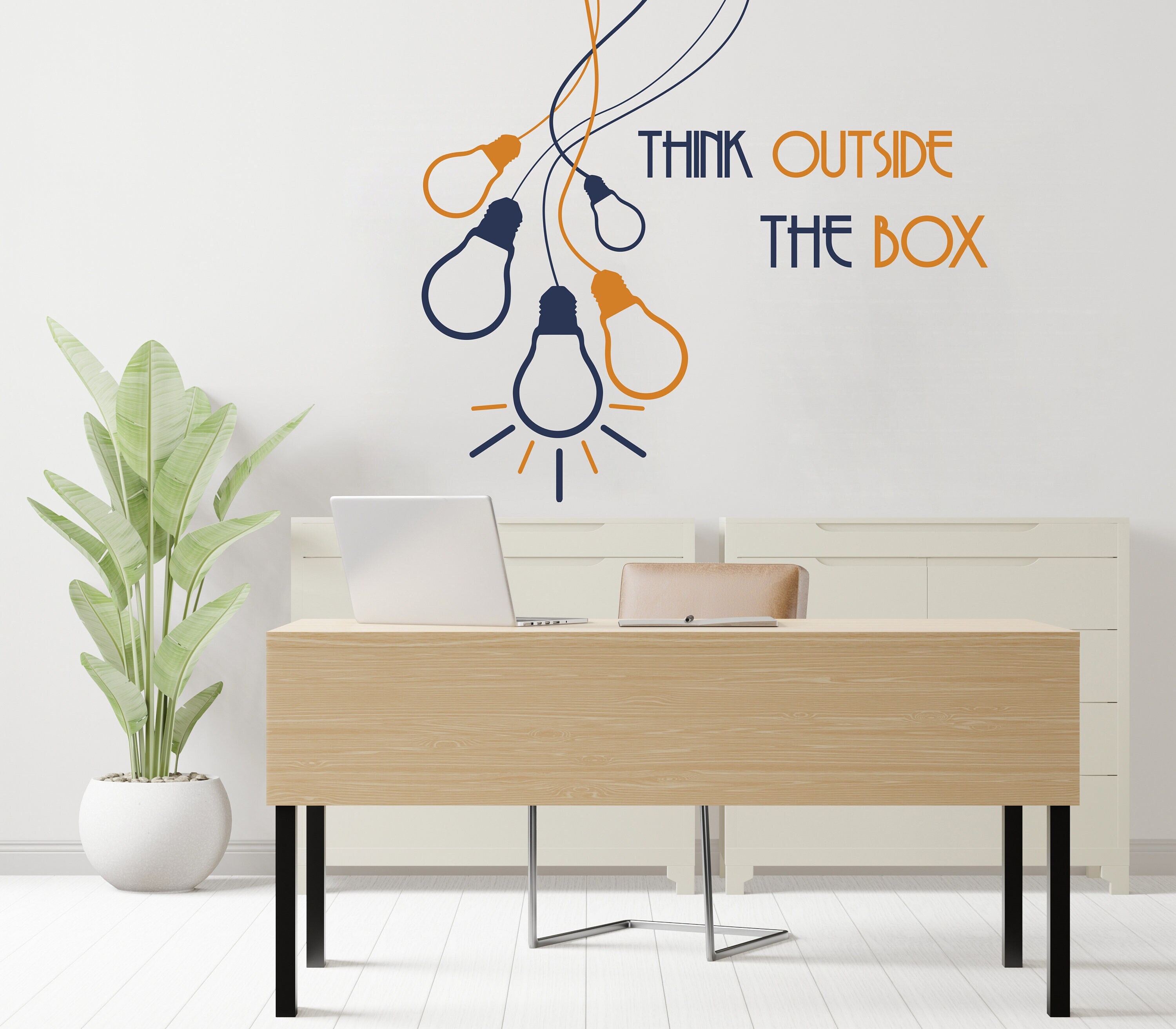 Idea Lightbulb Motivation Teamwork Success Wall Decalwork Etsy