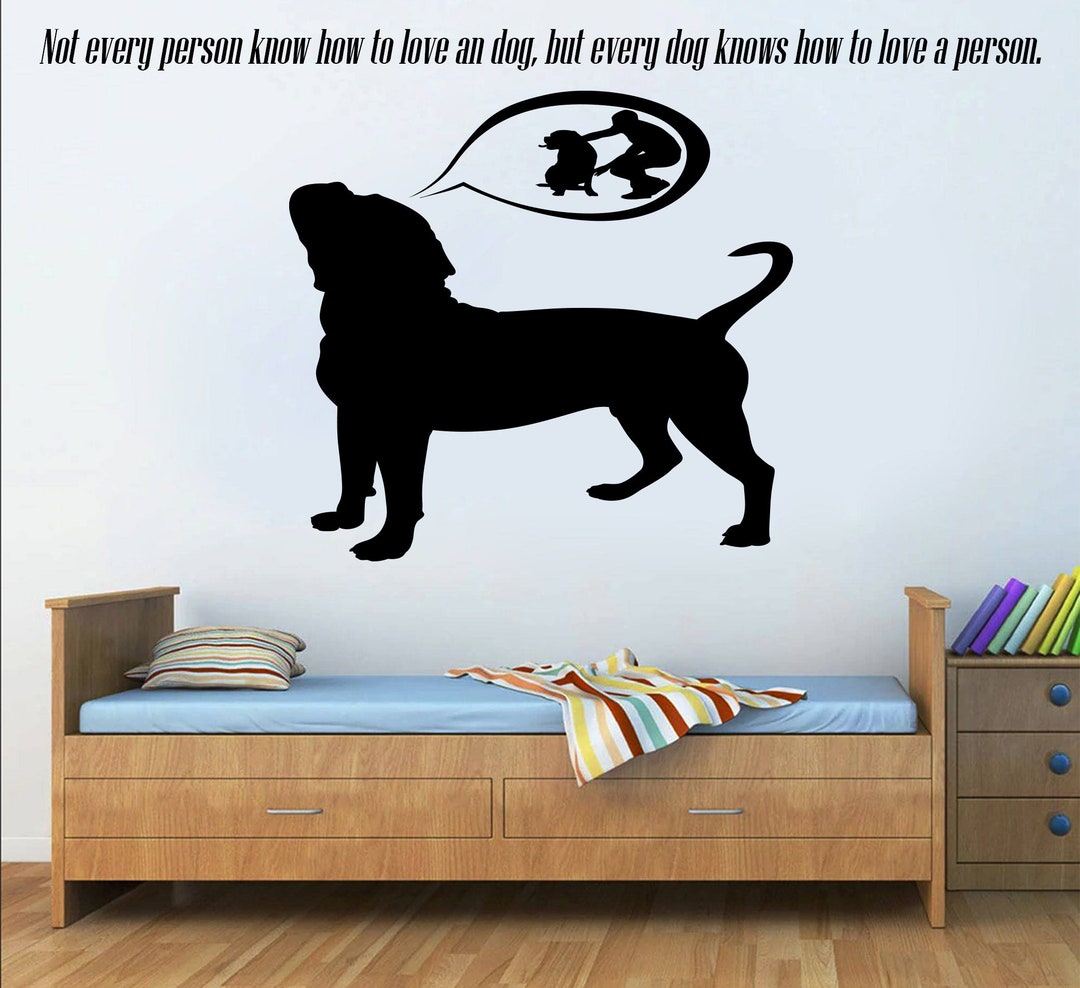 Dog Wall Decal Dog Stickers Wall Art Loyalty Best Friend Wall Etsy