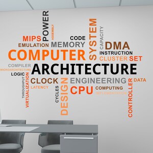 Computer Architecture Vinyl Wall Art Decals, Technology Wall Decal ...