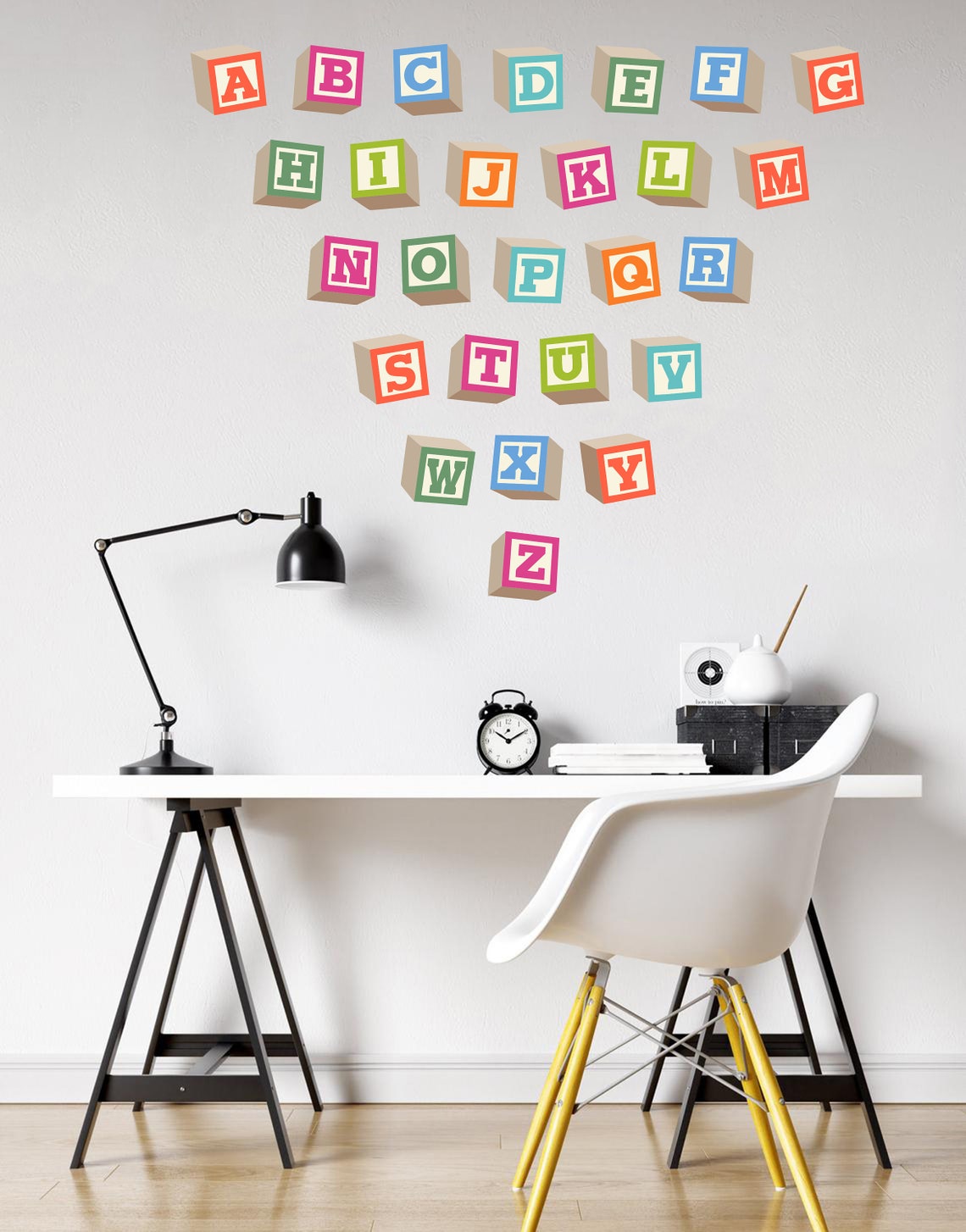 Alphabet Vinyl Wall Art Decal Alphabet for kids Education | Etsy