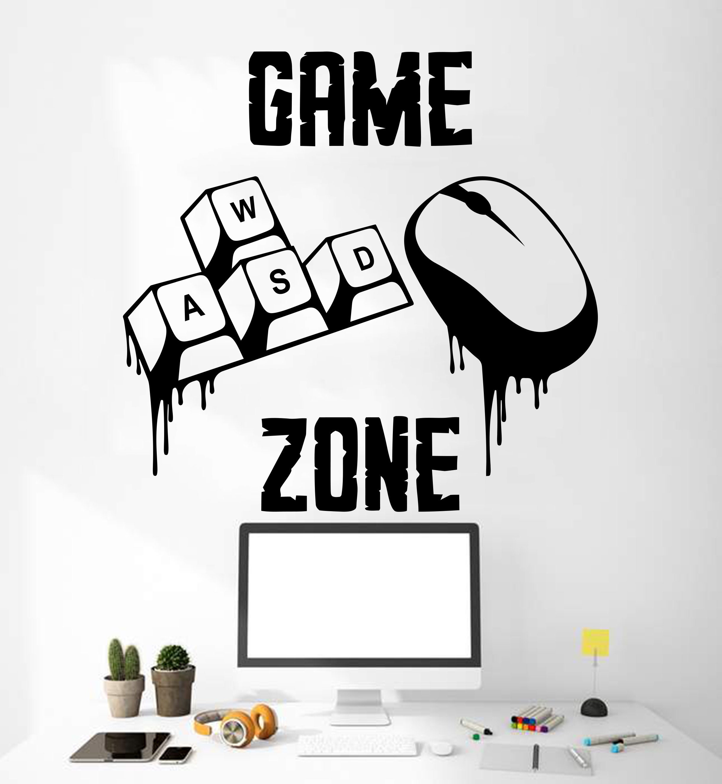Gamer Wall Decor Kids Playing Room Decor Video Game Games Etsy