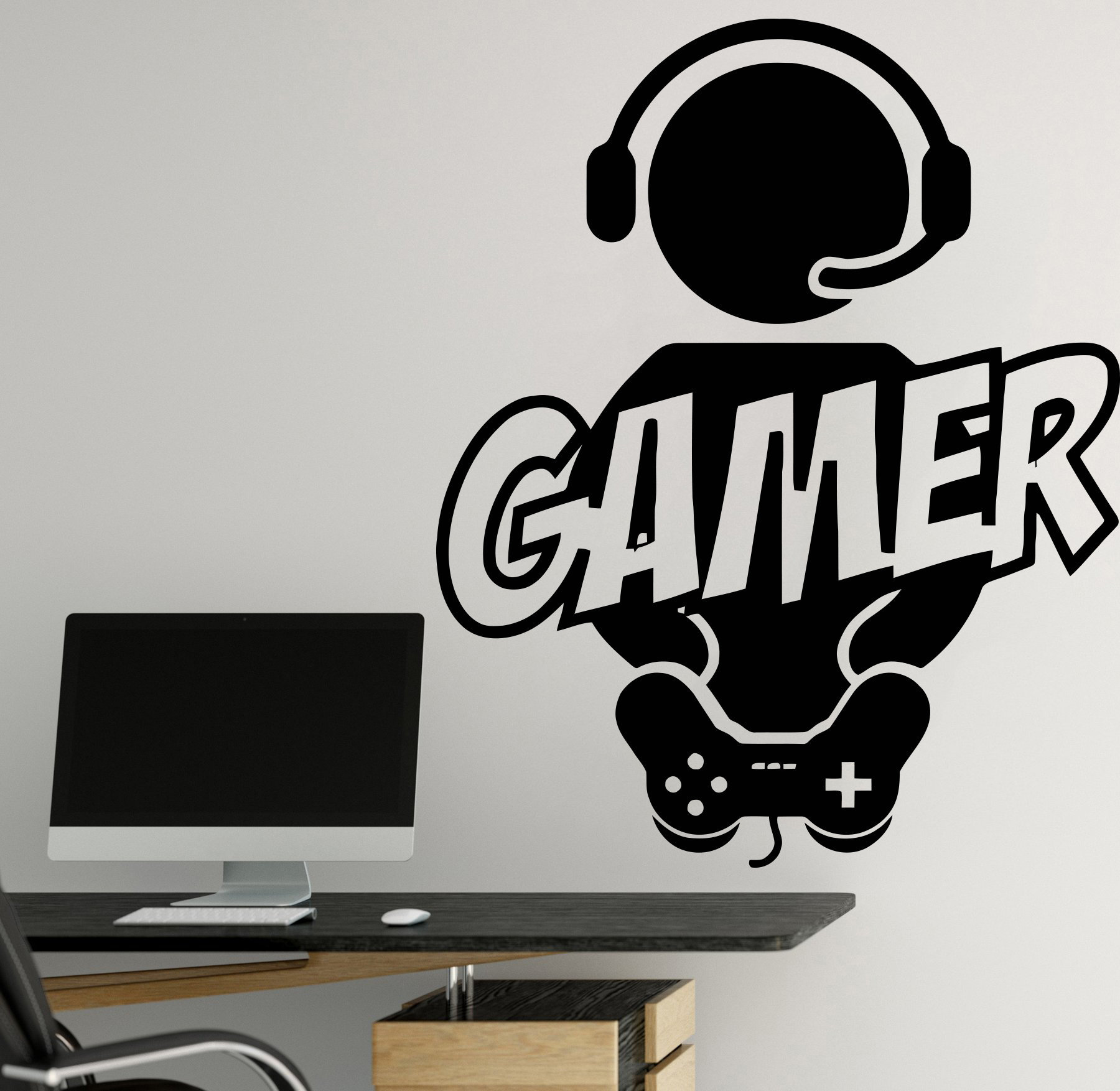 Gamer Wall Decor Kids Room Decal Vinyl Wall Pro Gamer Video - Etsy