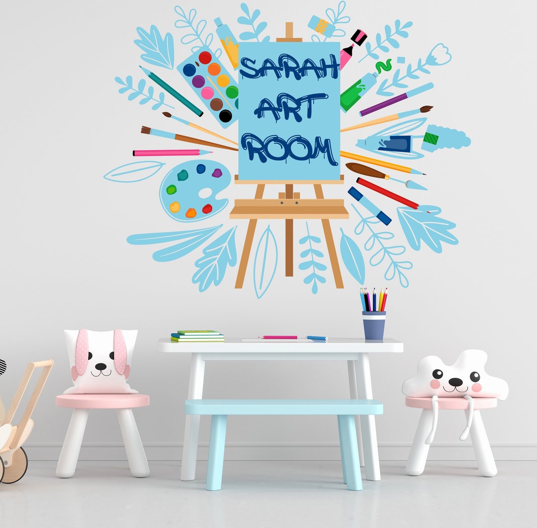 Artist Painter Room Art Vinyl Wall Art Decor, Painter Wall Decal, Education Decals, Kids Room