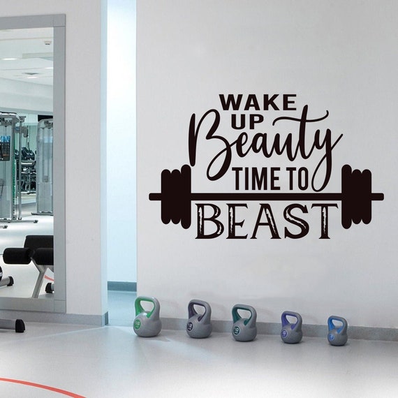 Gym Quotes Wall Decal Fitness Decor Workout Art Vinyl Beast - Etsy Canada Gym Quotes Wall Decal Fitness Decor Workout Art Vinyl Beast - Etsy Canada