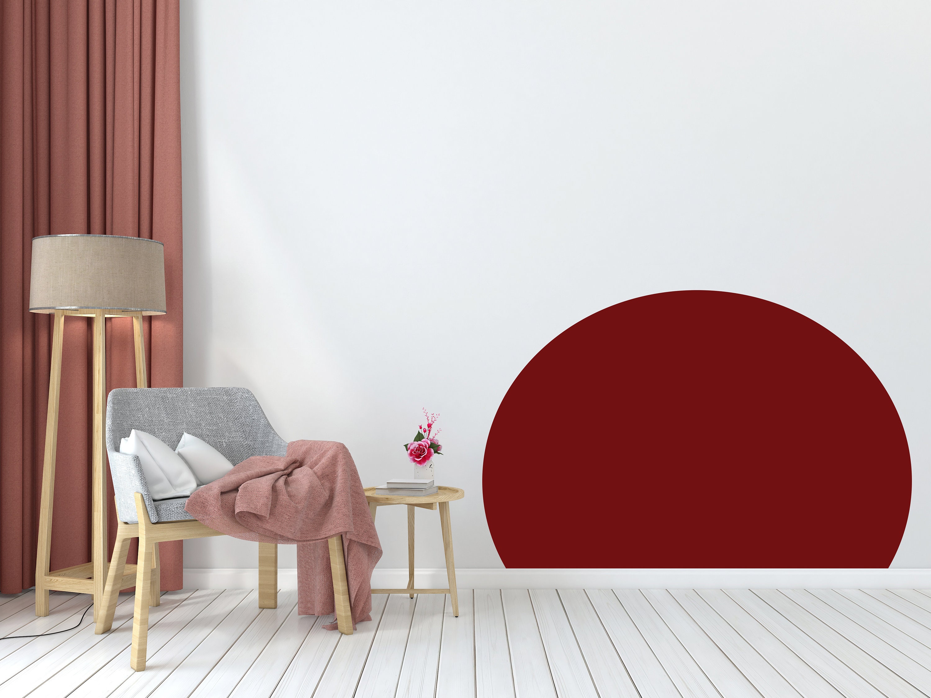 Bed Arch Sticker Boho Wall Decal Color Block Wall Paper Etsy