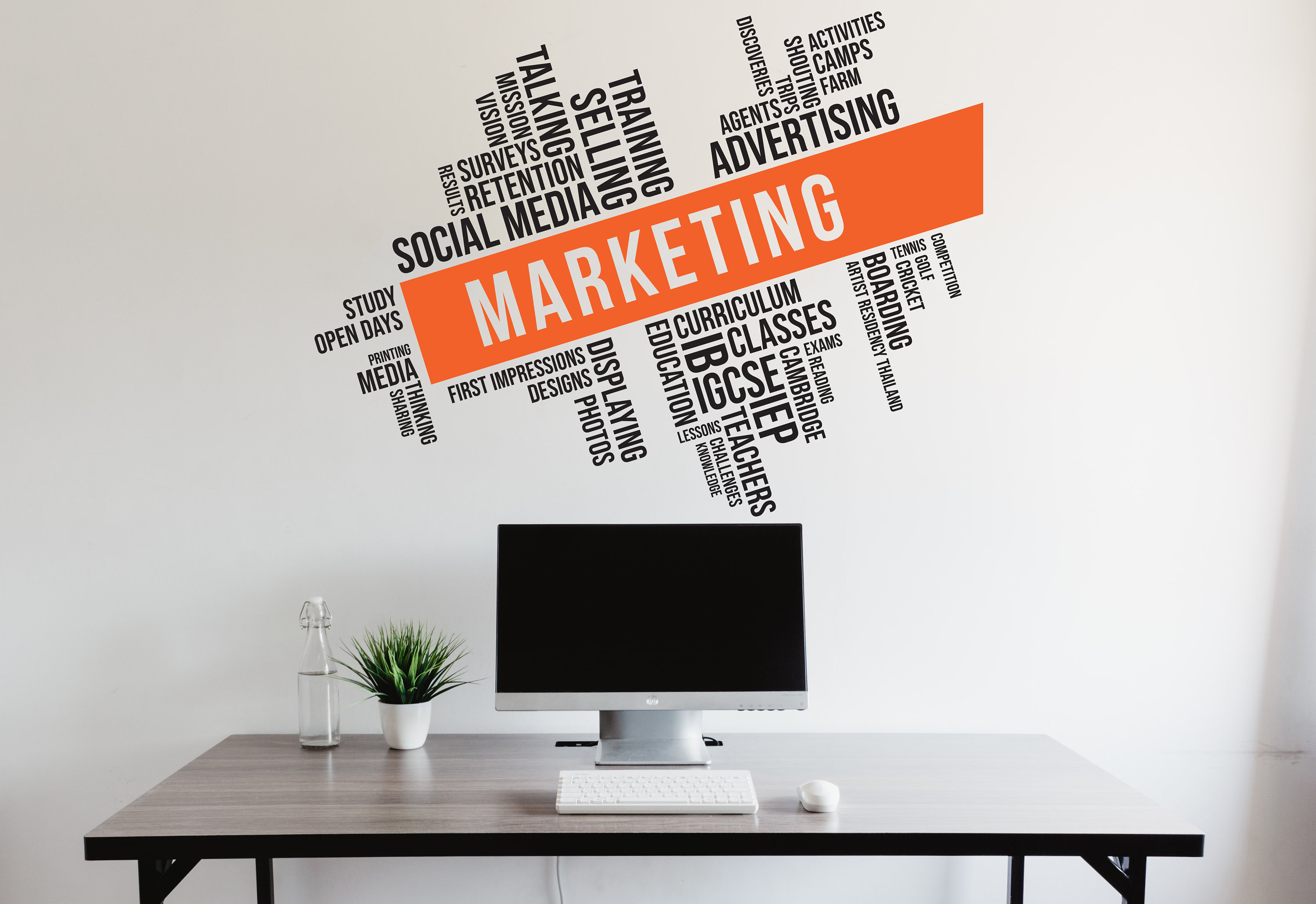 Marketing Office Wall Decor Marketing Wall Decal Marketing Etsy