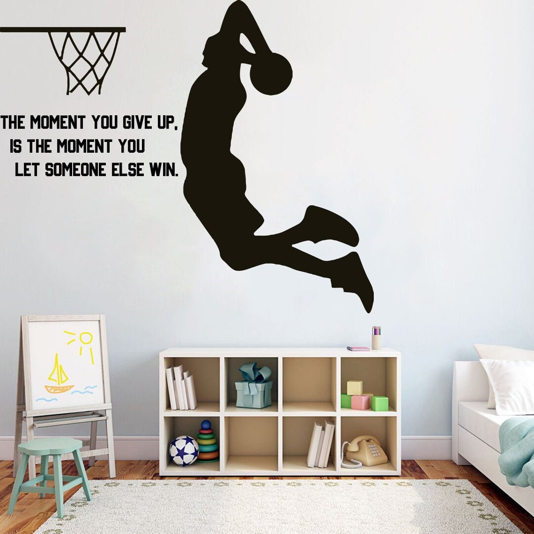 Basketball Quotes Wall Decal Basket Stickers Decals Basketball Wall