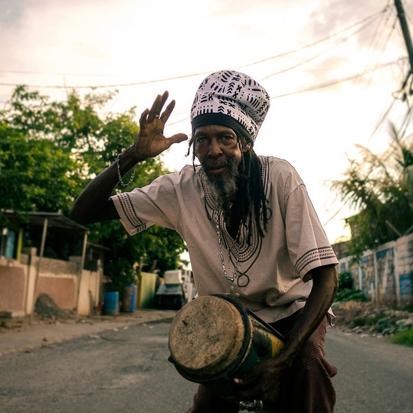 Traditioneller Rasta-Hut für Dreadlocks aus afrikanischem Wachs